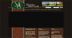 Desktop Screenshot of mendongolfclub.com